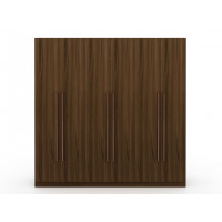 Manhattan Comfort 107GMC5 Gramercy Modern Freestanding Wardrobe Armoire Closet in Brown